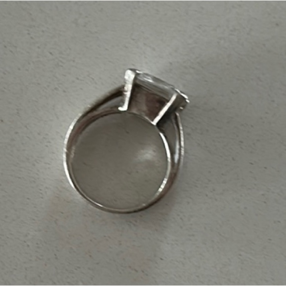 Sterling Silver Ring with large stone